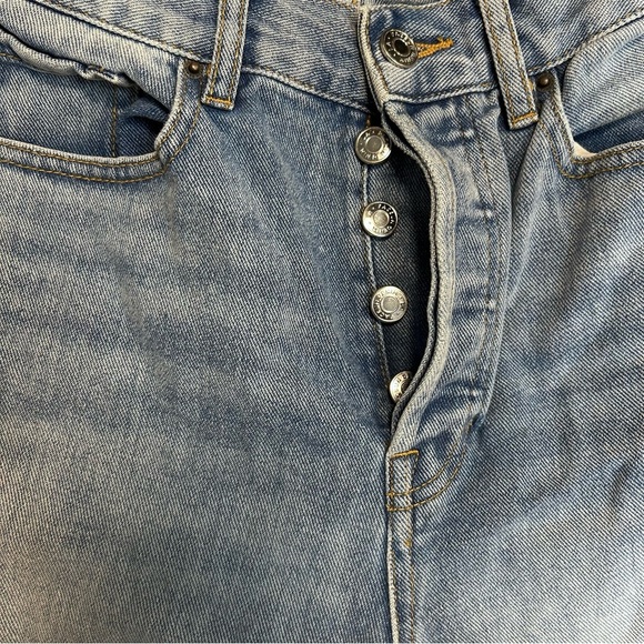 PacSun Ultra High Rise Slim Fit Patchwork Denim Jeans Size 25 90’s Y2K Boho - Picture 5 of 5